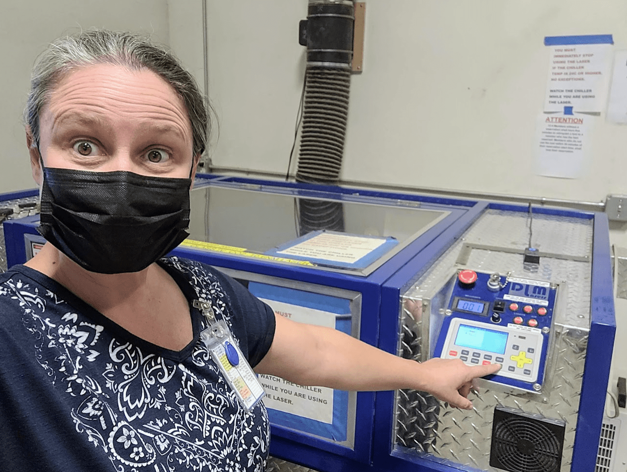 Learning to Use the Laser Cutter Via SCC Makerspace at Hackerlab